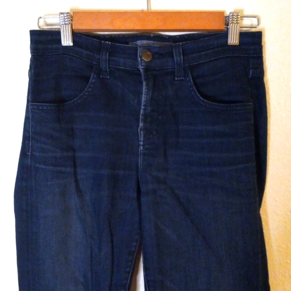 J Brand Denim - J Brand Women's Black Jeans Size 26 Cotton Blend Boyfriend Dark Mid EUC